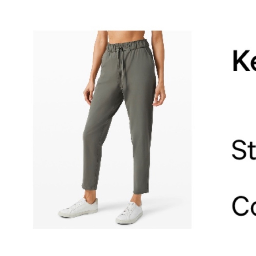 Lululemon Keep Moving Pants - Grey/Sage